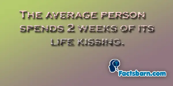 Interesting Fact About Kissing