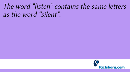 Interesting Fact About Word "listen"