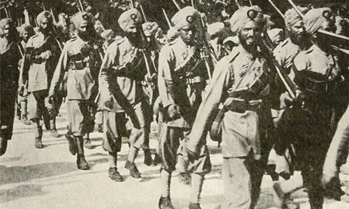 Indian_forces_on_the_march_in_France_during_first_world_war
